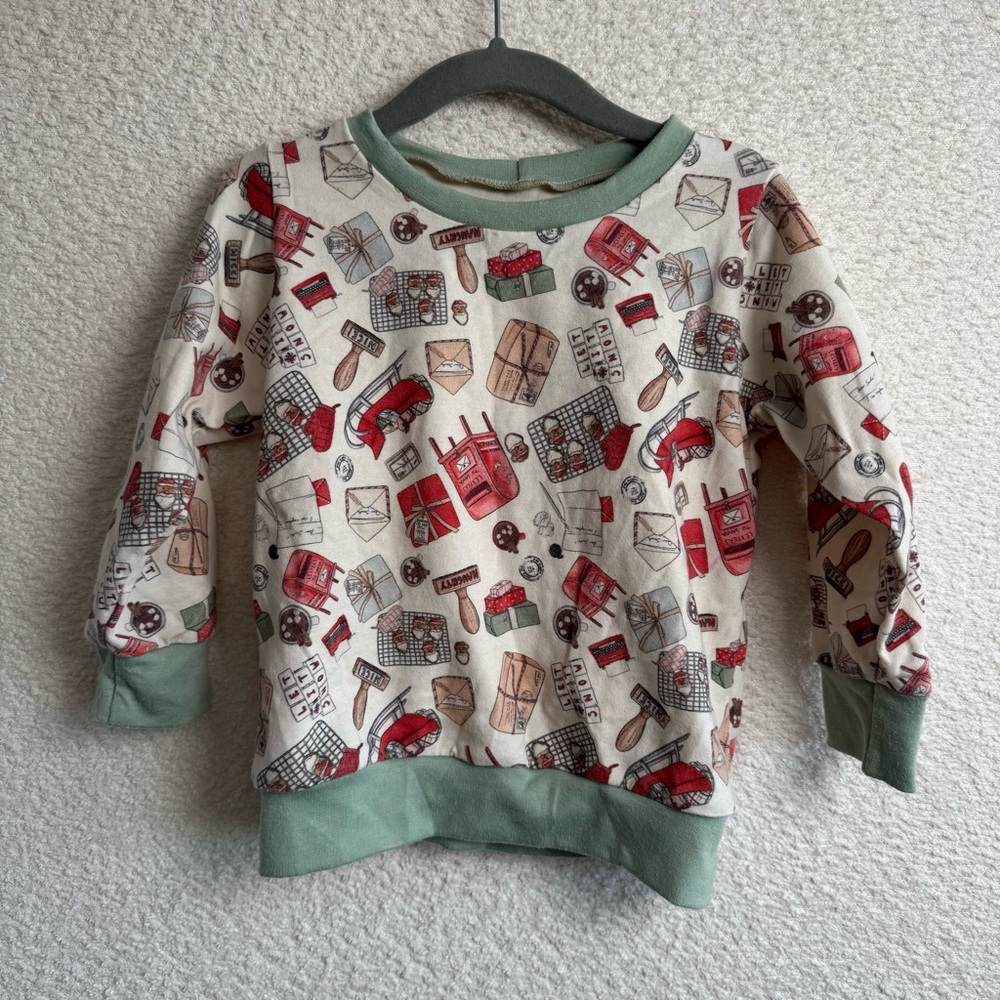 Wy Handmade Kids Holiday Print Crewneck Sweatshirt Size 2T